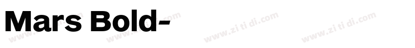 Mars Bold字体转换 Mars Bold字体转换
